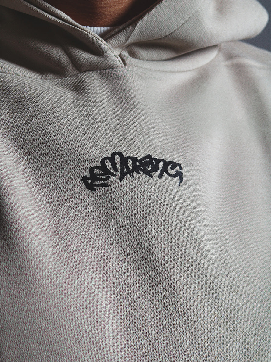 Sudadera Oversize "HALO"- Beige