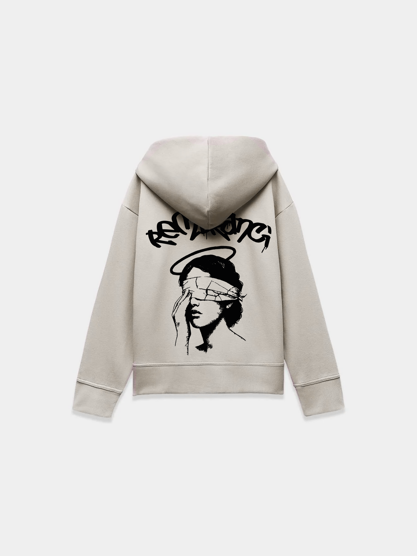 Sudadera Oversize "HALO"- Beige