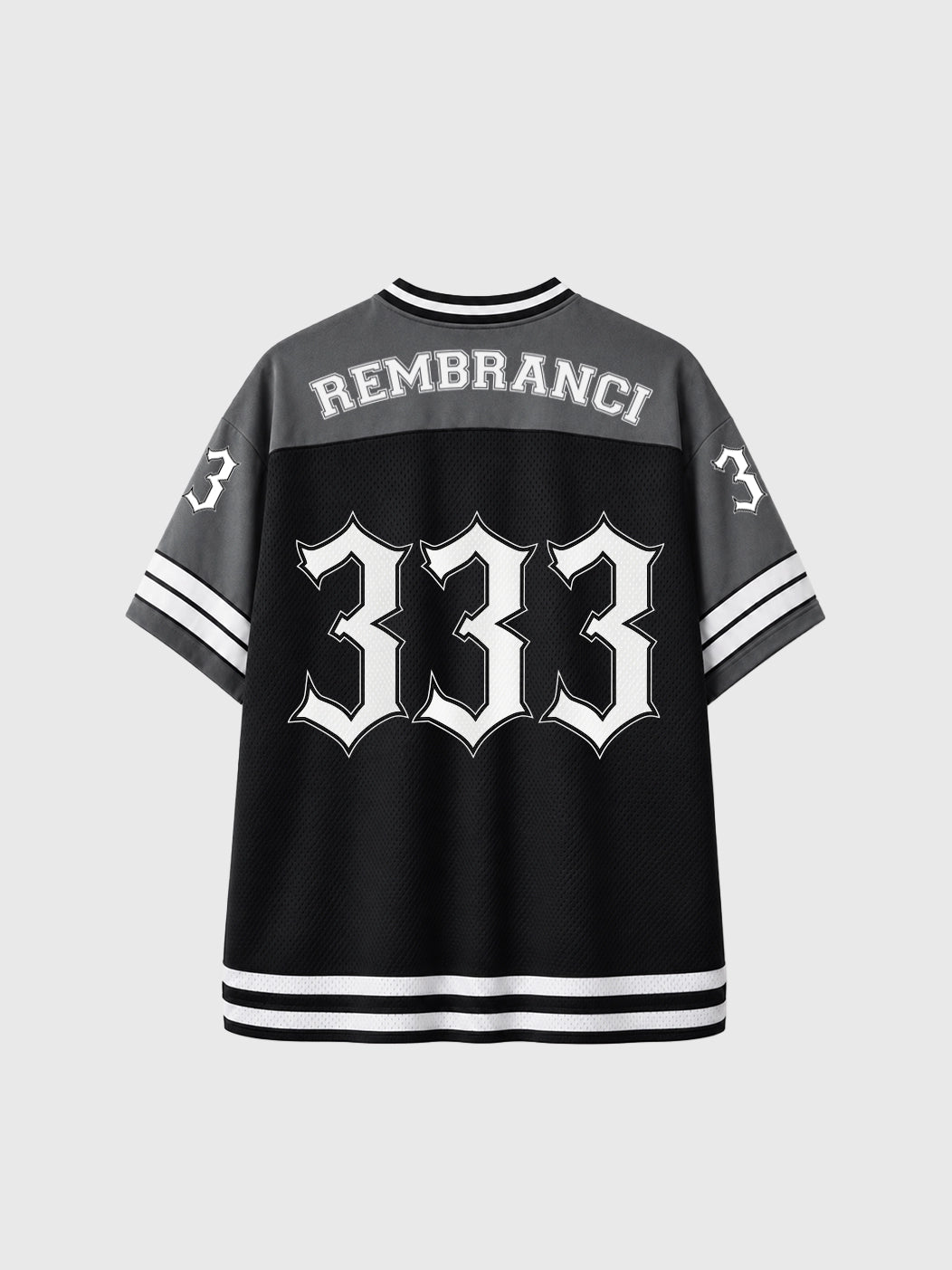 Camiseta Oversize "Angel 333" - Negro