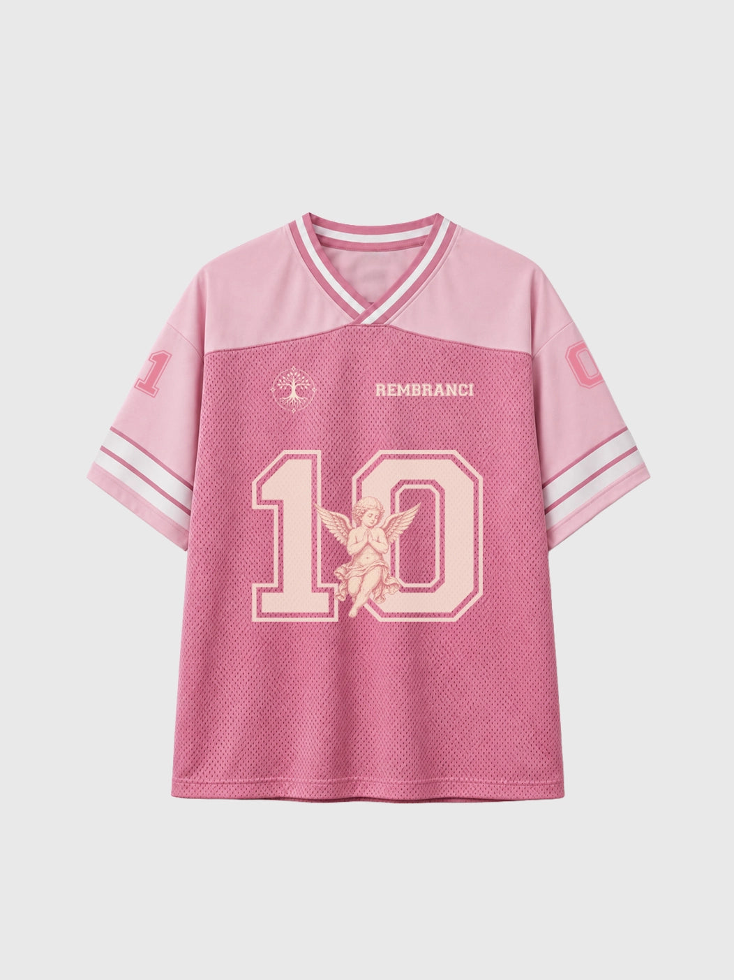 Camiseta Oversize "Angel 10" - Rosa