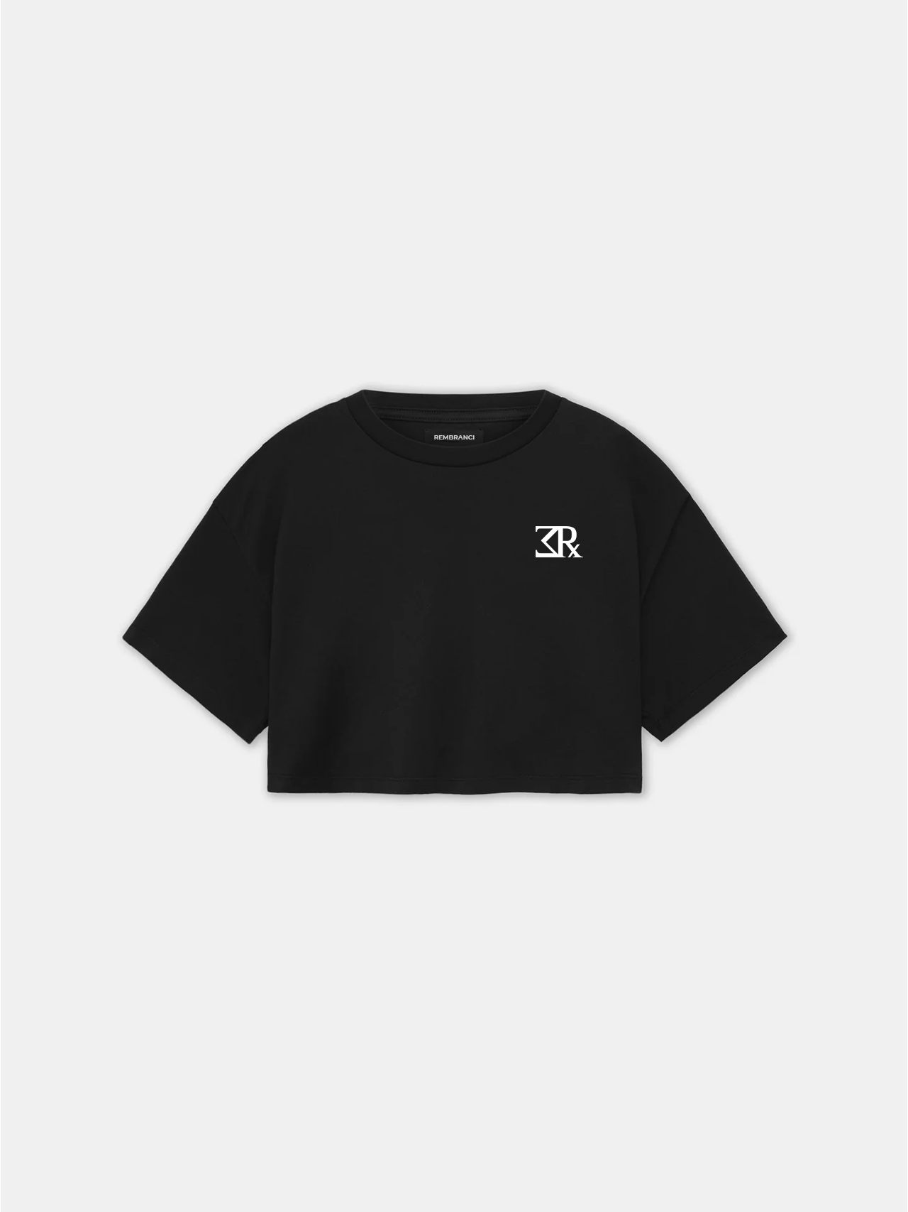 Crop Top Oversize Essential - Negra